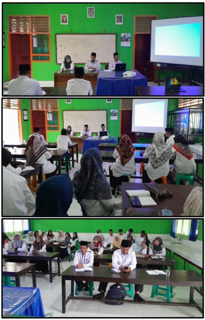 RAPAT PEMBAGIAN TUGAS GURU MTs N 1 TEBO TAHUN PELAJARAN 2023/2024