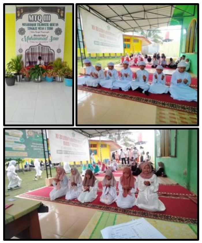 MERIAHNYA PEMBUKAAN MUSABAQAH TILAWATIL QUR'AN (MTQ) ke III MTs N 1 TEBO