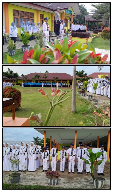 KAPOLRES TEBO JADI INSPEKTUR UPACARA DI MTs N 1 TEBO