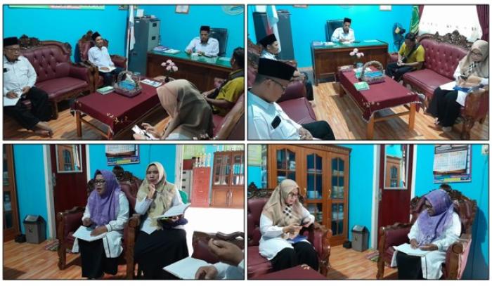 KAUR TU, DAN WAKIL KEPALA BREAFING BERSAMA KEPALA MTs N 1 TEBO 