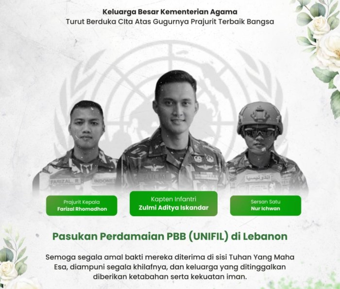 MTsN 1 Tebo Sampaikan Duka atas Gugurnya Prajurit TNI di Lebanon