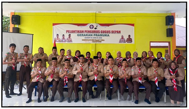 MTs N 1 TEBO MELANTIK DAN MENGUKUHKAN PENGURUS GUGUS DEPAN 01.049- 01.050 