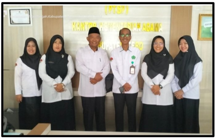 MTsN 1 Tebo Ikuti Pendampingan Evaluasi Zona Integritas di Kemenag Tebo 