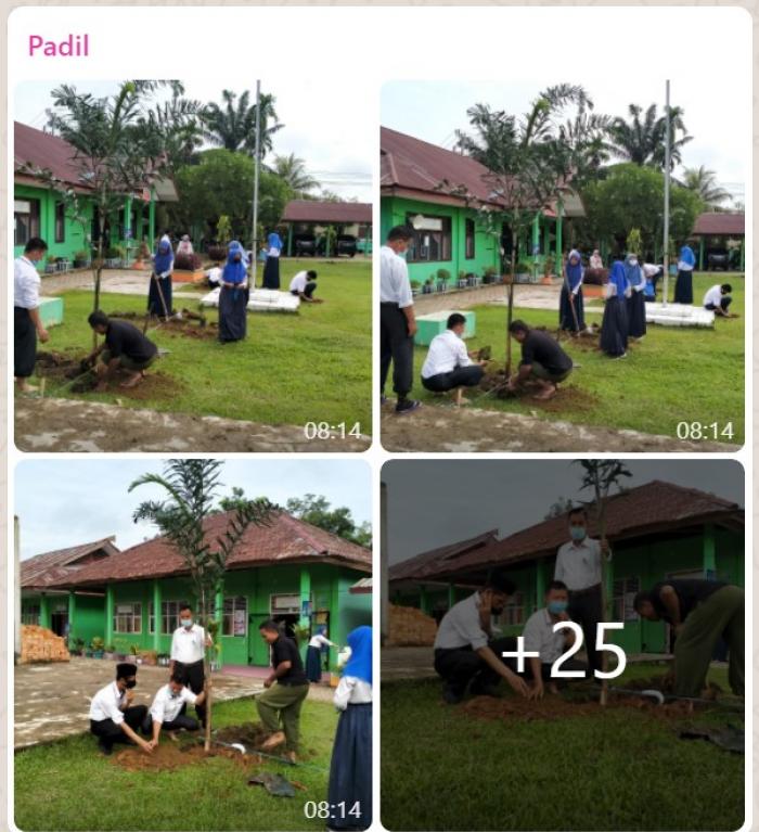 PROGRAM PENGHIJAUAN TAMAN MTsN 1 TEBO