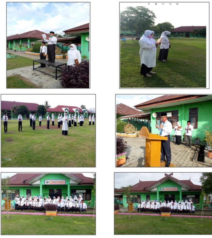 PELAKSANAAN UPACARA HARI AMAL BHAKTI (HAB) KEMENTERIAN AGAMA RI KE 75 DI MTSN 1 TEBO 