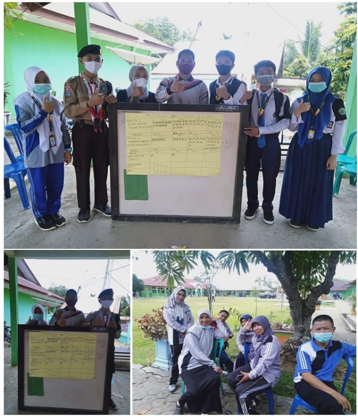 PROSES PENGHITUNGAN SUARA PILKOSIM MTsN 1 TEBO BERJALAN LANCAR