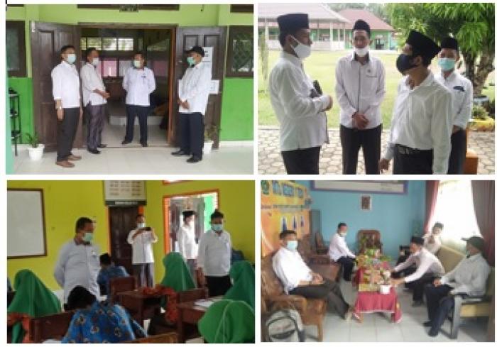 Kakanwil Kemenag Jambi Monitoring Ujian Madrasah (UM) di MTsN 1 Tebo