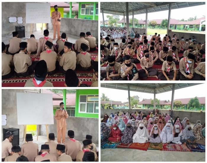 BIMBINGAN IBADAH IDUL FITRI KEPADA SISWA SISWI MTSN 1 TEBO MENJELANG LIBUR