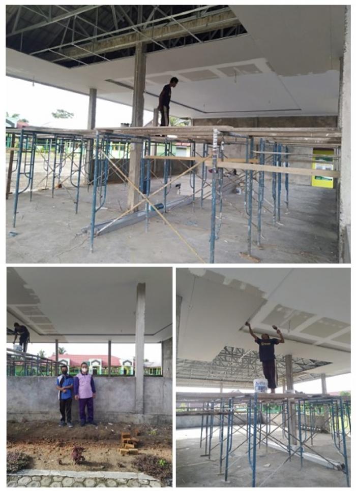 Semangat Komite Dalam Pembangunan Aula Komite  Tahap 2 MTs Negeri 1 Tebo