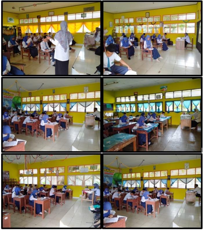 Suasana Ujian Madrasah (UM) Di MTs N 1 Tebo