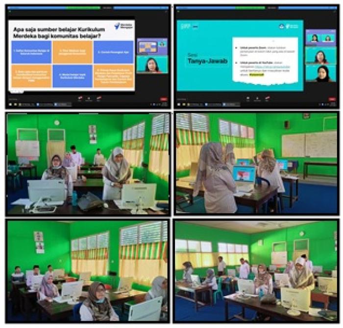 GURU MTs N 1 TEBO ANTUSIAS IKUTI PELATIHAN JARAK JAUH