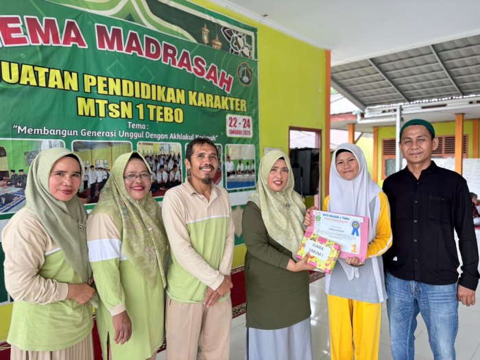 Zanirah Annadiya Siswi MTsN 1 Tebo Sukses Jadi Juara Umum Semester Genap 2025/2026