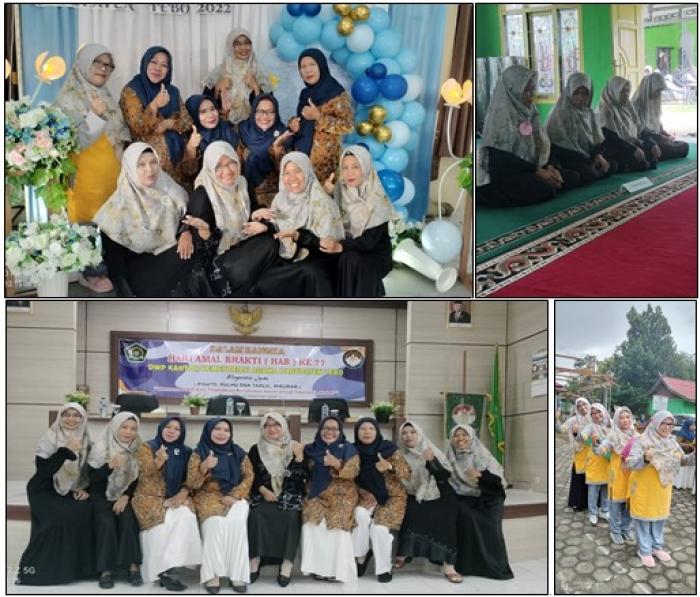 MERIAHKAN PERINGATAN HAB KEMENAG KE-77, DWP KEMENAG KABUPATEN TEBO LOMBA PIDATO DAN QULHU TAHLIL
