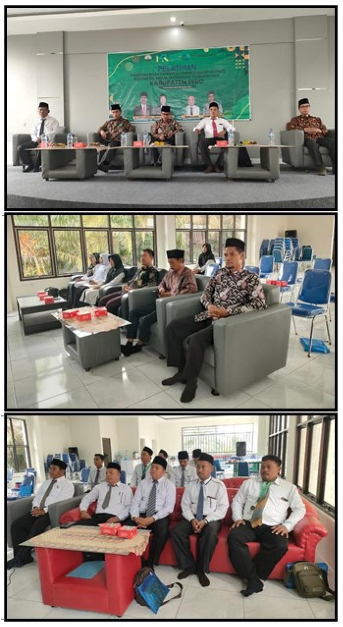 KEPALA MTs N 1 TEBO HADIRI PELATIHAN PENGEMBANGAN KEPROFESIAN BERKELANJUTAN (PKB) KELOMPOK KERJA MADRASAH