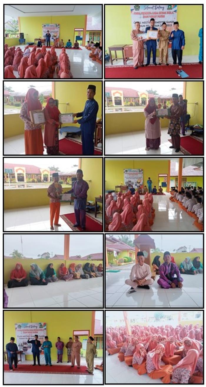 KEPALA MTs N 1 TEBO ADAKAN PENYERAHAN HADIAH HARI AMAL BAKTI (HAB) KEMENAG KE 77