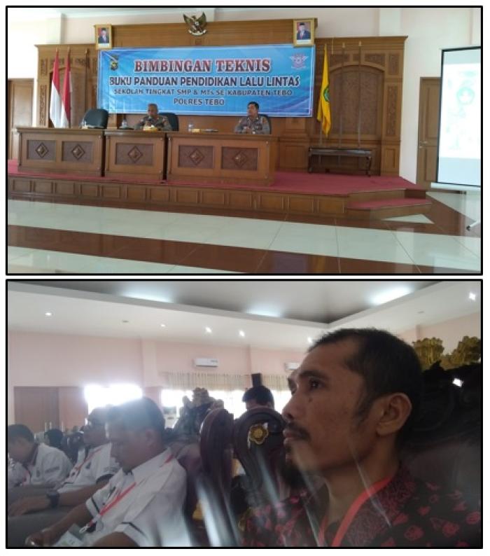 MTs  N 1 TEBO IKUTI BIMBINGAN TEKNIS BUKU PANDUAN PENDIDIKAN LALU LINTAS