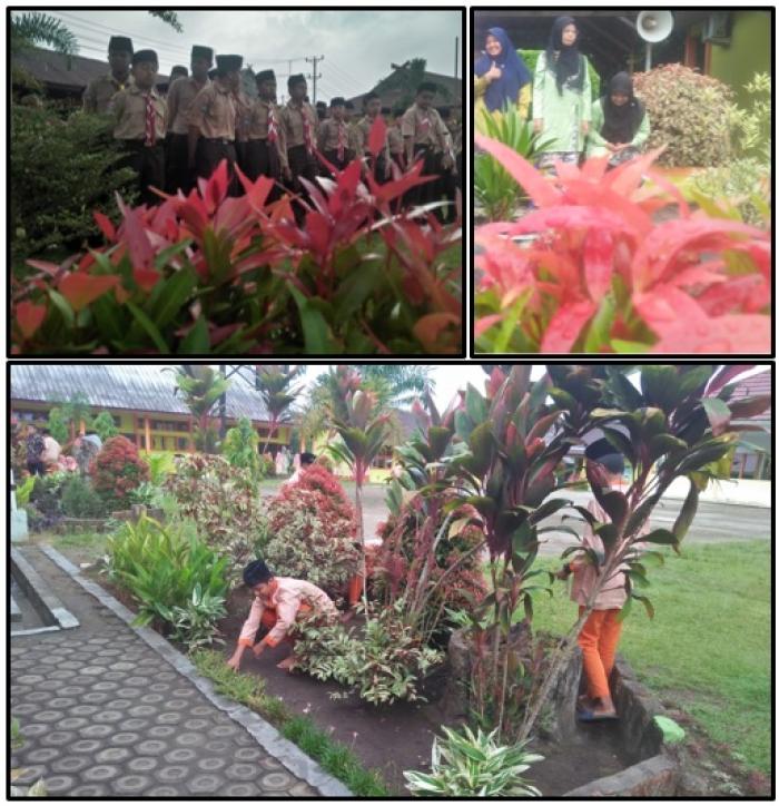 RUTINITAS SISWA SETIAP PAGI DI MTs N 1 TEBO