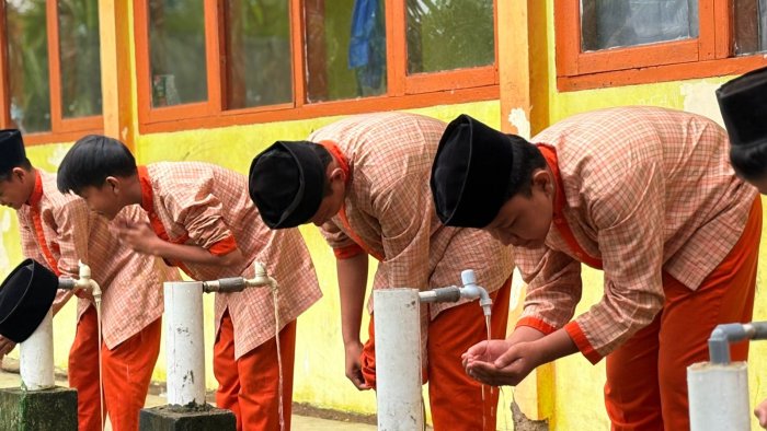 MTsN 1 Tebo Gelar Sholat Dhuha Pasca Libur Lebaran