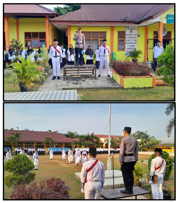 KASATLANTAS POLRES TEBO AJAK SISWA TERTIB BERLALULINTAS