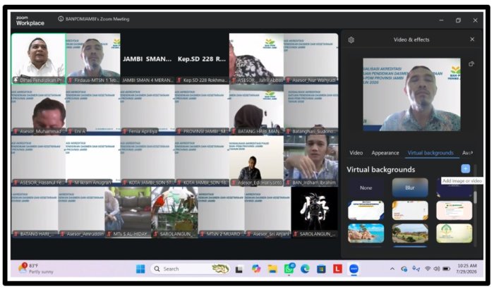 Persiapkan Mutu Madrasah, Waka Kurikulum MTsN 1 Tebo Ikuti Sosialisasi Akreditasi Tahun 2026 via Zoom Meeting