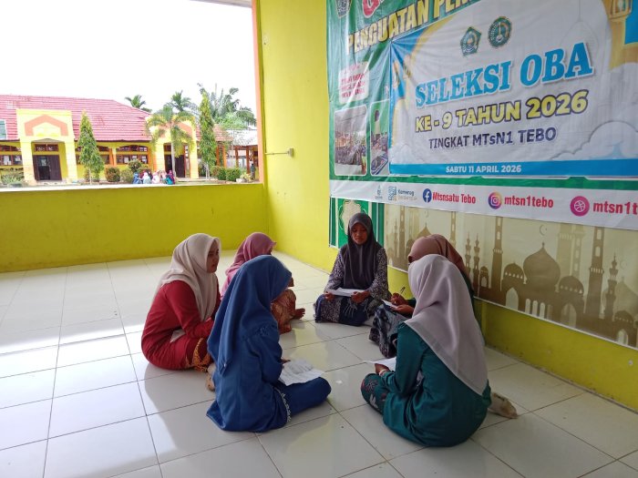 Seleksi Petugas Saritilawah Persiapan Haflah Attasyakur Siswa Kelas  IX MTsN 1 Tebo ,