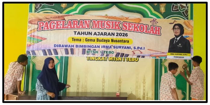 Kreativitas Tanpa Batas: Siswa MTsN 1 Tebo Gelar Gebyar Seni Pionika di Aula Madrasah