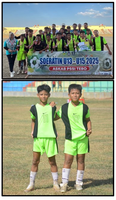 DUA SISWA MTSN 1 TEBO JADI WAKIL TEBO PADA JUARA PIALA SOERATIN U-13 