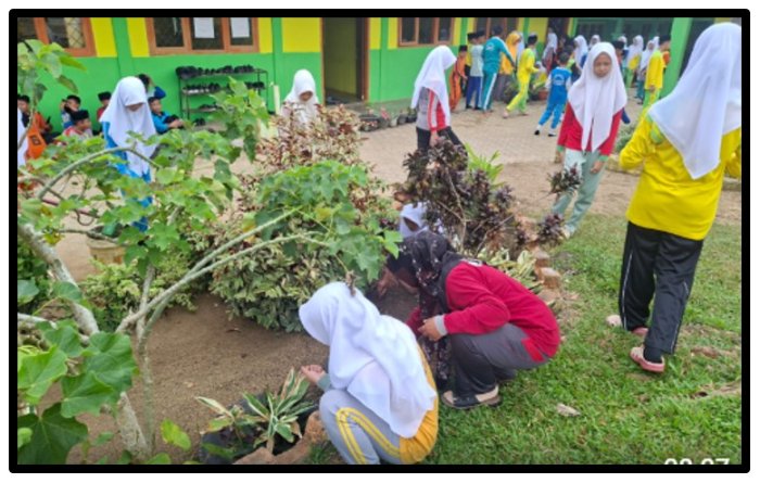 Wujudkan Lingkungan Hijau dan Bersih, Program GERMAS Prakarsa Kepala MTsN 1 Tebo Berjalan Sukses dan Lancar