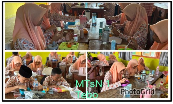 Wujudkan Generasi Sehat, Siswa MTsN 1 Tebo Sukses Realisasikan Kokurikuler Halal Bekal Ku, Sehat Ceria Belajarku
