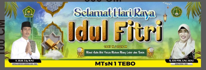 MTsN 1 Tebo Produksi Video Ucapan Idul Fitri 1447 H