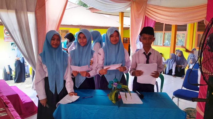 Matangkan Persiapan, Siswa Kelas IX MTsN 1 Tebo Gelar Gladi Bersih Haflatuttasyakur