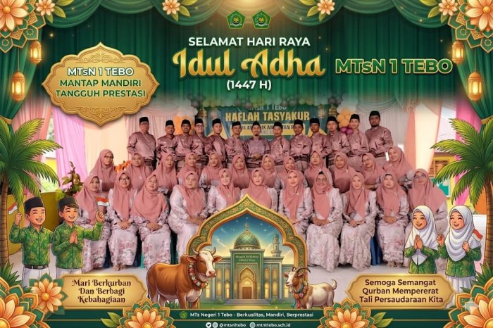 Pesan Idul Adha untuk Siswa dan Guru MTsN 1 Tebo