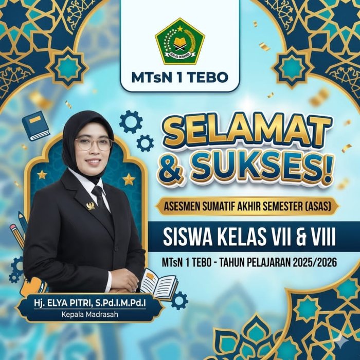 Panitia ASAS MTsN 1 Tebo Pastikan Kesiapan Maksimal Jelang Pelaksanaan 2 Juni 2026