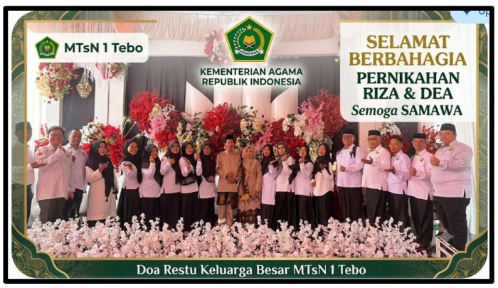 Keluarga Besar MTsN 1 Tebo Hadiri Pernikahan Riza dan Dea di Desa Baru Keluarga Besar MTsN 1 Tebo Hadiri Pernikahan Riza dan Dea di Desa Baru