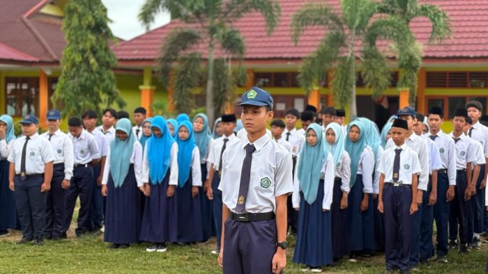 MTsN 1 Tebo Gelar Apel Pembukaan Ujian Madrasah