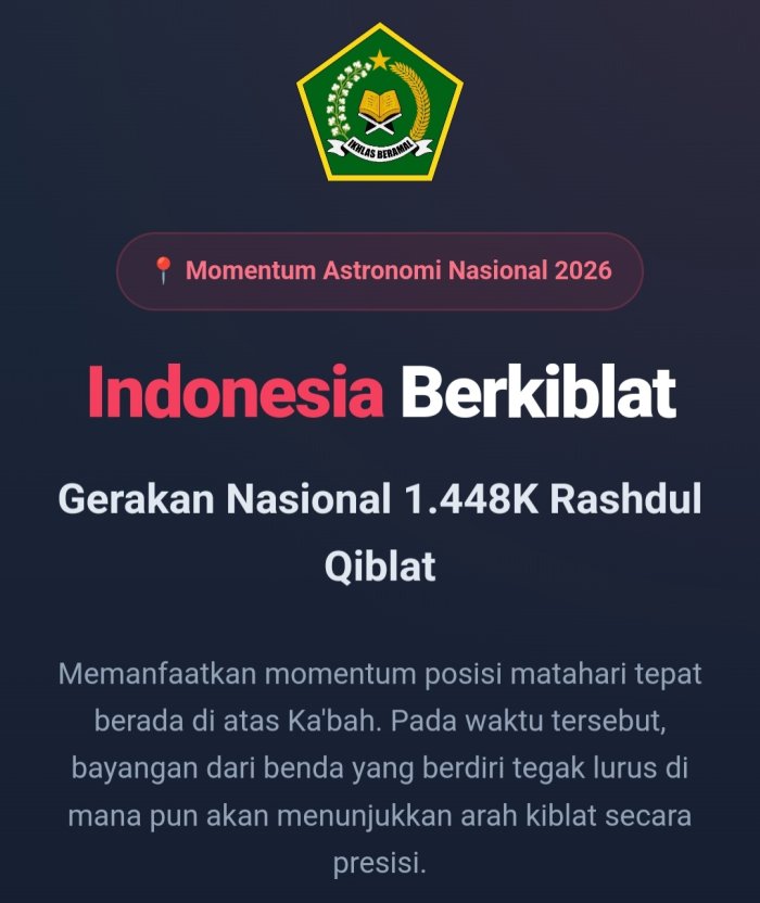 MTsN 1 Tebo Dukung Gerakan Nasional Rasdhul Kiblat Serentak 15 hingga 16 Juli 2026