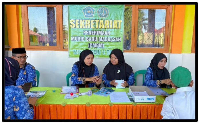 Penerimaan Murid Baru Mandiri (PMBM) di MTsN 1 Tebo Berjalan Lancar dan Tertib