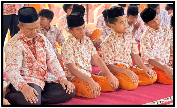 Tingkatkan Spiritual Siswa, MTsN 1 Tebo Rutinkan Sholat Dhuha dibulan ramadhan