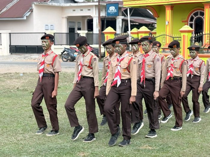 Siswa-Siswi MTsN 1 Tebo Bersaing Sehat Dalam Lomba Lkbb, Tunjukkan Antusiasme Tinggi Dan Disiplin Baja