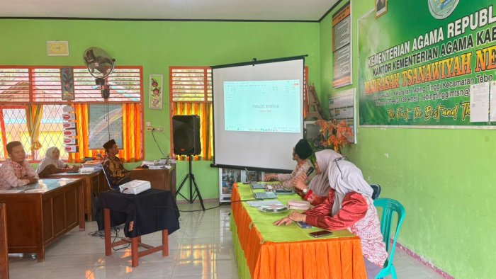 Kepala MTsN 1 Tebo Pimpin Dialog Kinerja Guru dan Tenaga Kependidikan di MTsN 1 Tebo Kepala MTsN 1 Tebo Pimpin Dialog Kinerja Guru dan Tenaga Kependidikan di MTsN 1 Tebo