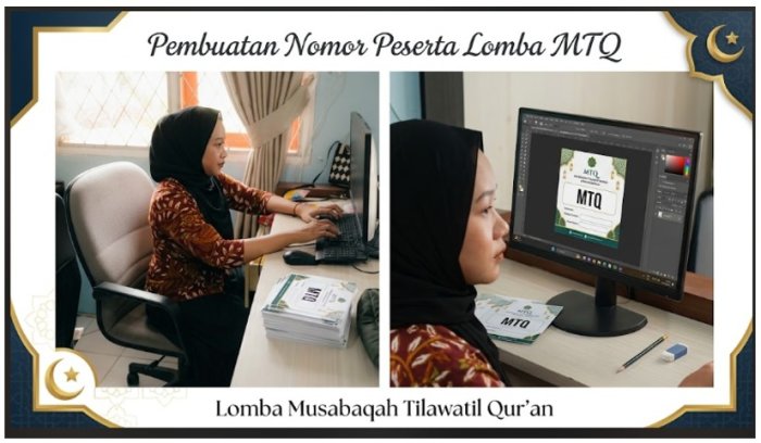Guna Kelancaran Acara, Panitia MTQ MTsN 1 Tebo Sibuk Siapkan Nomor Peserta Guna Kelancaran Acara, Panitia MTQ MTsN 1 Tebo Sibuk Siapkan Nomor Peserta