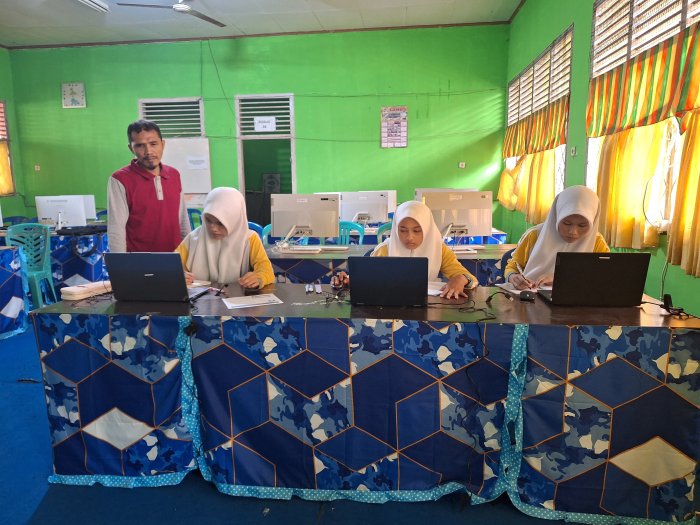 Peserta OMI MTsN 1 Tebo Gelar Simulasi OMI 2026