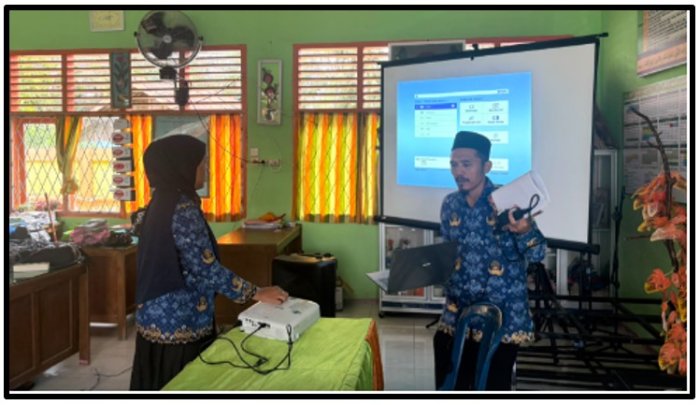 Matangkan Persiapan Rapat Pembagian Tugas Guru, Waka Kurikulum MTsN 1 Tebo Koordinasi Intensif dengan Staf TU