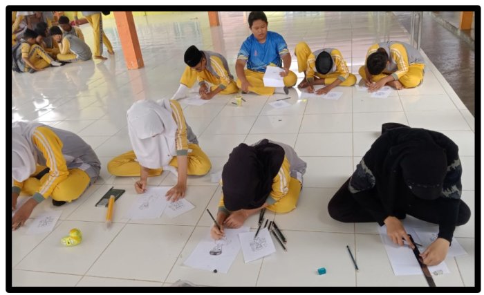 Asah Kreativitas Digital, MTsN 1 Tebo Gelar Lomba Menggambar Animasi di Class Meeting
