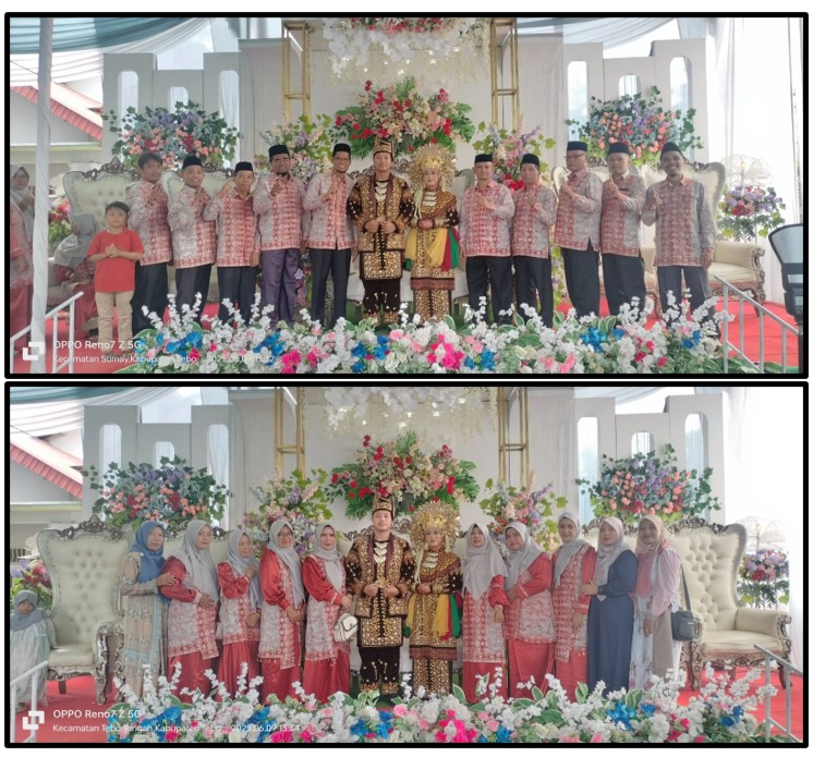 KELUARGA BESAR MTS N 1 TEBO HADIRI PERNIKAHAN